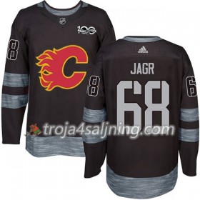 Calgary Flames tröja Jaromir Jagr 68 1917-2017 100th Anniversary Adidas Svart Authentic - NHL Tröjor Herr